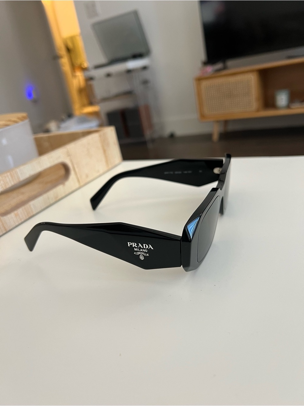 Authentic Prada Rectangular Sunglasses - Picture 5 of 6